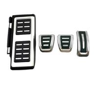 LVVBU Pedali Auto AT MT per Audi A3 8Y 2020 2021 2022 2023 Acciaio Inossidabile Pedale Freno Pastiglie Copertura Auto Pedali Accessori di Ricambio,MT with Rest
