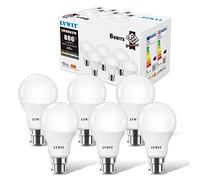 LVWIT Lampadine LED Attacco B22 Forma A60, 8W Equivalente a 60W, Luce Bianca Neutra 4000K, Flusso Luminoso 806LM, Risparmio Energetico, Non Dimmerabile, Pacco da 6 Unità