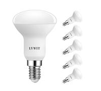LVWIT Lampadine LED R50 Riflettore, Attacco E14, 4.9W Equivalenti a 40W, Luce Bianca Calda 2700K, 470Lm, Risparmio Energetico, Non Dimmerabile, Confezione da 6 Pezzi