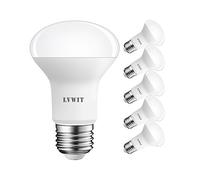 LVWIT Lampadine LED Riflettore R63, Attacco E27, 8.5W Equivalenti a 60W, 806Lm, Colore Bianco Freddo 6500K, Non Dimmerabile - Confezione da 6 Pezzi.