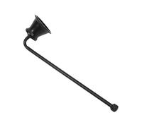 LVXBHZQD Spegni Candela Vintage a Forma di Campana, estintore in Metallo Dorato/Nero/Argento, Manico da 18 cm, stoppino(Black)
