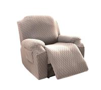 LVYUDS 1/2/3 Posti Copripoltrona Fodera Per Poltrona Con Tasca Copripoltrona Poliestere Tutto Compreso Antipolvere Copri Poltrona Relax Reclinabile Antiscivolo Per Cani(3-seater,Taupe)