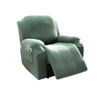 LVYUDS 1/2/3 Posti Copripoltrona Fodera Per Poltrona Con Tasca Copripoltrona Poliestere Tutto Compreso Antipolvere Copri Poltrona Relax Reclinabile Antiscivolo Per Cani(1-seater,Verde)