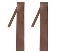 LVYUDS 2 Pezzi Custodia Bacchette Batteria 1 Coppia Capacità Portatile Custodia per Bacchette per Mazzuoli Spazzole, Borsa per Bacchette Portatile Prestazioni da Viaggio(Coffee)