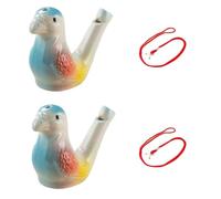 LVYUDS 2 Pezzi Fischietto per Uccelli Colorato Ceramica Fischietto Uccelli Con Corda Imitare Richiamo Degli Uccelli Compleanno I Regali per Bambini Scuola Premi, Pasqua I Regali(Color:King kong)