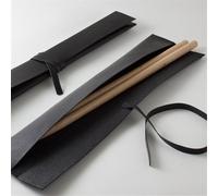 LVYUDS 2 Pezzi in Pelle Custodia Bacchette Batteria Portatile Impermeabile Borsa per Bacchette capacità 1 Coppia Custodia per Bacchette Universale Pratica per Adulti per Bambini(Nero)
