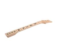 LVYUDS 22 Tasti 25 Pollici Opaco Manico per Chitarra, a Forma di Chitarra Testa, in Acero Manico per Chitarra Elettrica Parti Sostituzione, Uccello Intarsio Finitura