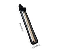 LVYUDS 3 Pezzi Trasparente Borsa per Bacchette 1 Coppia capacità, a Mano Custodia Bacchette Batteria Portatile Universale Custodia per Bacchette Batterista Bande Principianti(Nero)