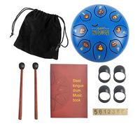 LVYUDS 6 Inch Simpatico Handpan Di Zucca, Set Di Tamburo Con Lanterna Di Zucca Di Halloween, Tongue Drum Portatile In Acciaio Di Loto(D)