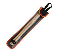 LVYUDS Custodia Bacchette Batteria Capacità 1/2/4 Coppie a Mano Portatile Borsa per Bacchette Magnetico Bloccaggio Clip Custodia per Bacchette per Mazzette Spazzole(S,Arancia)