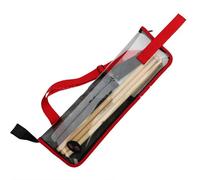 LVYUDS Custodia Bacchette Batteria capacità 1/2/4 Coppie a Mano Portatile Borsa per Bacchette Magnetico Bloccaggio Clip Custodia per Bacchette per Mazzette Spazzole(L,Red)