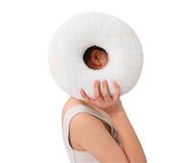LVYUDS Sonno Di Bellezza Cuscino A Ciambella A Forma Di O Zonificato Supporto Cuscino Per Piercing All'orecchio Dorme Di Lato Riduce La Pressione Per Scuola Ufficio(White B)