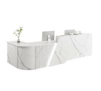 LVYWEX Banco Reception ad Angolo Bancone Cassa Moderno per uffici e negozi.