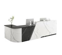 LVYWEX Banco Reception ad Angolo Bancone Cassa Moderno per uffici e negozi.