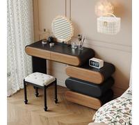 LVYWEX Toeletta, con cassetti e sgabello per camera da letto e soggiorno(100cm)