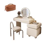 LVYWEX Toletta da trucco, con specchio con Luci LED 3 con Luminosità Regolabile per la Camera da Letto(100cm)