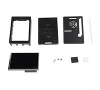 LVYXON Display LCD da 3,5 pollici per Raspberry Pi con custodia, monitor touch screen TFT 480 x 320, controllo resistivo per Pi 4B 3B+ per zero, piccolo monitor portatile per progetti Linux
