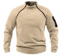 LVYXON Giacca da uomo in pile con zip intera, calda, invernale | Chiusura con cerniera intera, colletto alto, resistente al vento, ideale per le giornate fredde, facile da indossare e