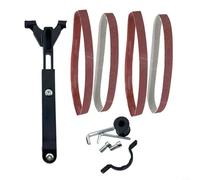 LVYXON Set di modifica smerigliatrice angolare multiuso, convertitore per levigatrice a nastro per smerigliatrici da 100 mm e 125 mm, kit di lucidatura per metallo e lavorazione del legno