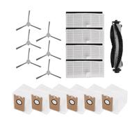 LVYXON Spazzole laterali di ricambio per iHome Nova S1 Pro, AutoVac Nova/Pro/Eclipse/Luna Robot Vacuum iHRVS1PRO-3BLK con 1 spazzola principale, 6 spazzole laterali, 4 filtri, 6