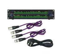 LVYXON T2531 Professionale Equalizzatore Grafico Processore Audio Due Spettro A 31 Bande