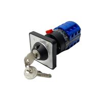 LW26-20/3S Selettore combinato a 3 posizioni, installazione a foro singolo con chiave, interruttore a camme rotante contatto in argento da 20 A a 690 V
