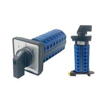 LW26-20/7 Interruttore a camme rotante LW28 YMW26 20A 690V Contatto in argento Commutatore Montaggio su guida DIN Sette poli Controllo di potenza 1 pz(0-7)