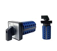 LW26-20 Rotary Cam Switch 3 Position 660V 20A 6 Poles 24 Terminals Electrical Changeover Selector YMW26-20/6(102)