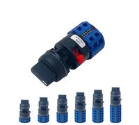 LW26-20S Interruttore a camma rotante con foro singolo, dimensioni 22 mm, selettore principale di commutazione 20 A, contatto in argento YMW26, 1 pezzo(4P-102)