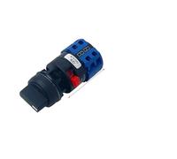 LW26-20S Single Hole Mounting Size 22mm Rotary Cam Switch 20A Changeover Main Selector Silver YMW26(2P-01)