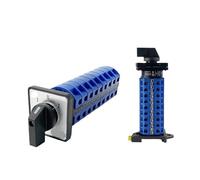 LW26-25/9 Interruttore a camme Rotante LW28 YMW26 25A 690V Contatto in Argento Commutatore Montaggio su Guida Selettore Multiposizione a Sette Poli(DIN-102)