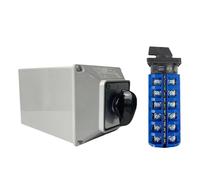 LW26-63/6M 63A 6 poli commutatore a camme selettore rotativo elettrico multiposizione con scatola di protezione IP65 1 pz(102)