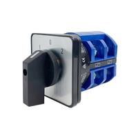 LW26-63 YMW26-63/2M Commutatore rotativo di rete a camma 63A 2 poli 8 terminali con scatola protettiva 1 pz(102 Only Switch)