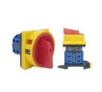 LW26GS-20A 25A Montaggio su guida Off-ON Due livelli CA10 48x48mm 64x64mm Interruttore a camma rotante con lucchetto di scollegamento isolatore(25a 64x64mmon-off-on)