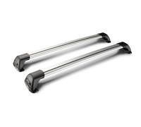 LW2X Flush Coppia Barre Portatutto Telescopiche In Alluminio - 90 Cm