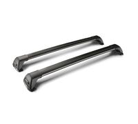 LW39 Flush Black Mixed Coppia Barre Portatutto Telescopiche In Alluminio - 100+1