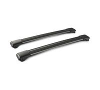 LW4J Rail Black Mixed Coppia Barre Portatutto In Alluminio - 79+85 Cm
