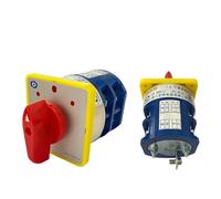 LW5 3-Position Manual Changeover cam Switch 40A 690V 2-Pole knob Commutator LW5D-40/2 (Size : 102 Position)