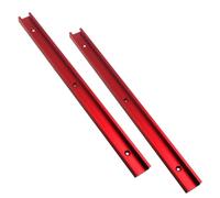 Lwaviwer 2pc Alluminio 400mm Doppio Taglio Profilo Universale 3/4 T-Track con fori di montaggio preforati, 30 Tipo T binario