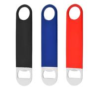 Lwaviwer Apribottiglie Piatti nel Acciaio Inossidabile Resistente, Confezione da 3, Apribirra Solidi e Durevoli, Rosso, Nero, Verde, 7 Pollici