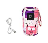 Lwaviwer Borsa termica da viaggio per passeggino, portatile, scaldabiberon per neonati, per esterni, inverno, rosa
