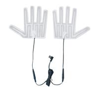 Lwaviwer Guanto riscaldato USB Pad Inverno Caldo 5Finger Guanti Riscaldamento Pad Riscaldamento Elettrico Film Guanto Riscaldamento Foglio Riscaldante per Sci