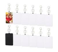 Lwaviwer Porta Carte da un Sublimazione da 12 Pezzi Porta Carte da Trasporto Portatile Porta Badge un Sublimazione nel Pelle Stampabile