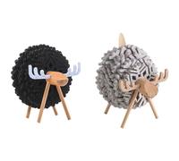 Lwaviwer Sottobicchieri a forma di pecora antiscivolo sottobicchieri isolati rotondi in feltro Cup Mats Home Office Decor