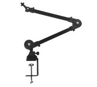 Lwaviwer Supporto per microfono resistente regolabile e pieghevole per spettacoli in studio e dal vivo