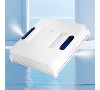 LWCHUANG Robot per la pulizia delle finestre, 3200Pa Intelligent Dual Water Spray Window Cleaning Robot, One-Click Start, Pianificazione intelligente del percorso, Rilevamento dei bordi, Vetro interno