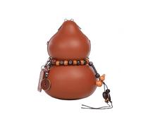 LWDXQQTX Semplice borsa a tracolla nera per pendolari a forma di zucca con tracolla regolabile per shopping e viaggi, Marrone
