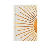 LWDZLHD Placca decorativa per interruttore della luce dell'alba del sole della metà del secolo in stile bohémien, placca da parete singola, presa elettrica, per cucina, bagno, camera da letto