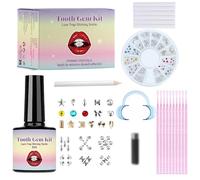 Lwezgi Set di gioielli dentali, kit Tooth Gem con cristalli, utilizzato per abbellire e decorare i denti, adatto per feste e uso quotidiano, mostra il tuo sorriso radioso
