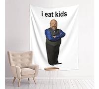 LWIEF Arazzo estetico con scritta I Eat Kids Bertram 96,5 x 73,7 cm, divertente arazzo da appendere alla parete, poster artistico per camera da letto e soggiorno